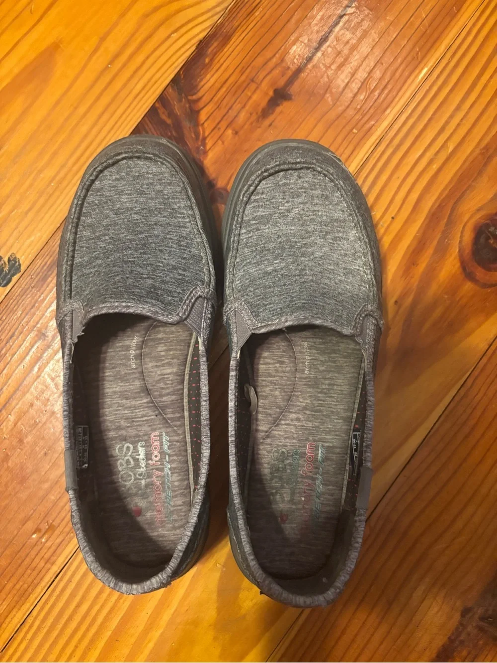 BOBS from Skechers Gray Slip-On Flats